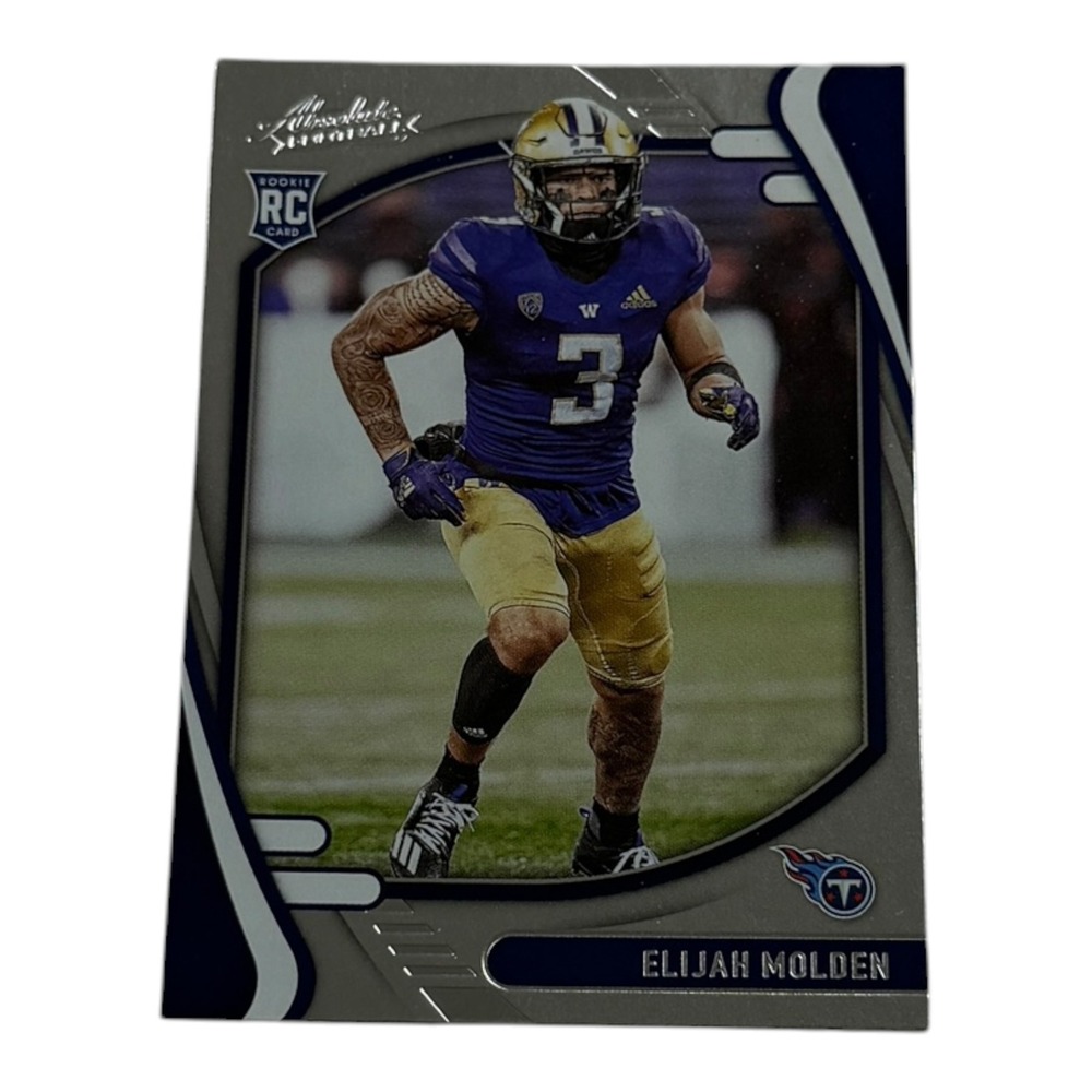 2021 Panini Absolute Football Elijah‎ Molden Rookie Card 146 Tennessee Titans RC